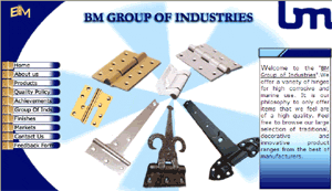 BM Group of Industries - A variety of hinges for high corrosive and marine use.