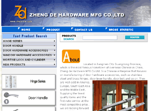 Zheng de Hardware MFG Co.Ltd. Is a Chinese enterprise that focuses on manufacturing of door hardware